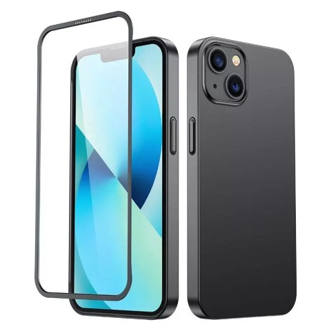 Joyroom Joyroom 360 Full Case etui pokrowiec do iPhone 13 obudowa na tył i przód + szkło hartowane czarny (JR-BP927 black) Joyroom Joyroom 360 Full Case etui pokrowiec do iPhone 13 obudowa na tył i przód + szkło hartowane czarny (JR-BP927 black)