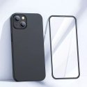 Joyroom Joyroom 360 Full Case etui pokrowiec do iPhone 13 obudowa na tył i przód + szkło hartowane czarny (JR-BP927 black)