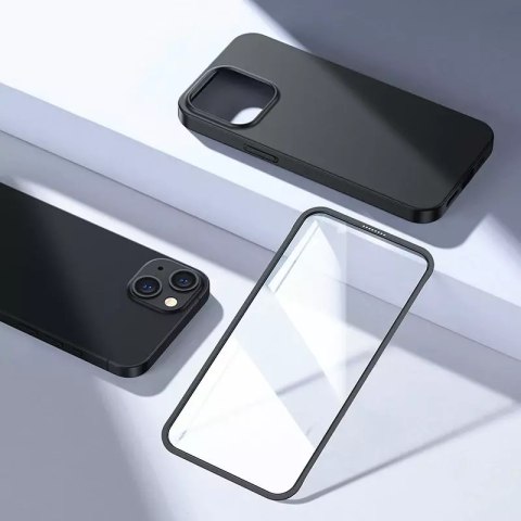 Joyroom Joyroom 360 Full Case etui pokrowiec do iPhone 13 obudowa na tył i przód + szkło hartowane czarny (JR-BP927 black) Joyroom Joyroom 360 Full Case etui pokrowiec do iPhone 13 obudowa na tył i przód + szkło hartowane czarny (JR-BP927 black)