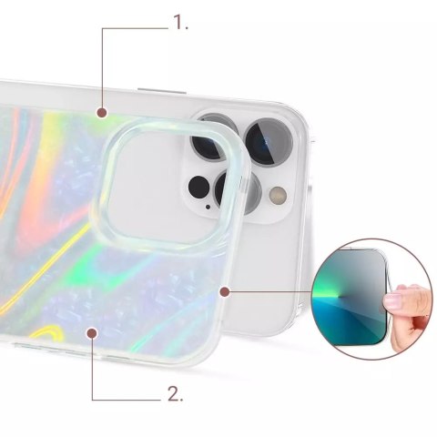 Kingxbar Kingxbar Shell Series luksusowe eleganckie etui na iPhone 13 Pro perłowy-miętowy Kingxbar Kingxbar Shell Series luksusowe eleganckie etui na iPhone 13 Pro perłowy-miętowy