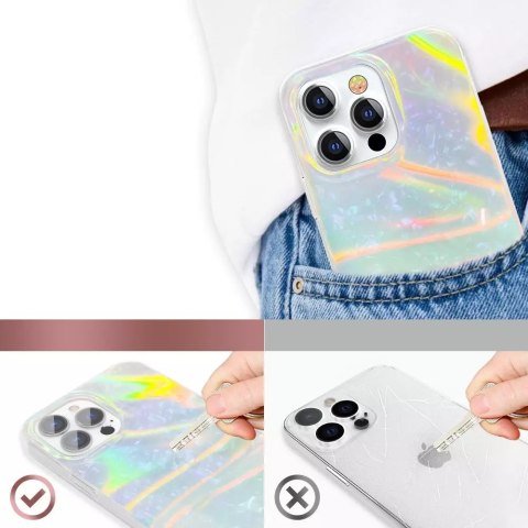 Kingxbar Kingxbar Shell Series luksusowe eleganckie etui na iPhone 13 Pro perłowy-miętowy Kingxbar Kingxbar Shell Series luksusowe eleganckie etui na iPhone 13 Pro perłowy-miętowy