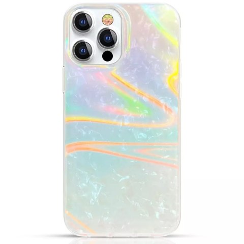 Kingxbar Kingxbar Shell Series luksusowe eleganckie etui na iPhone 13 Pro perłowy-niebieski Kingxbar Kingxbar Shell Series luksusowe eleganckie etui na iPhone 13 Pro perłowy-niebieski