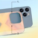 Kingxbar Kingxbar Streamer Series luksusowe eleganckie etui na iPhone 13 Pro niebieski (Triangle)