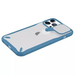 Nillkin Nillkin Cyclops Case wytrzymałe etui z osłoną na aparat i składaną podstawką iPhone 13 Pro niebieski
