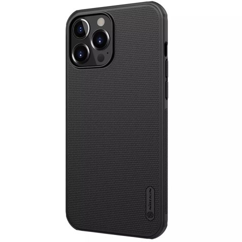 Nillkin Nillkin Super Frosted Shield wzmocnione etui pokrowiec + podstawka iPhone 13 Pro Max czarny Nillkin Nillkin Super Frosted Shield wzmocnione etui pokrowiec + podstawka iPhone 13 Pro Max czarny