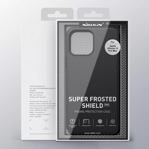 Nillkin Nillkin Super Frosted Shield wzmocnione etui pokrowiec + podstawka iPhone 13 Pro Max niebieski Nillkin Nillkin Super Frosted Shield wzmocnione etui pokrowiec + podstawka iPhone 13 Pro Max niebieski