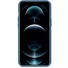 Nillkin Nillkin Super Frosted Shield wzmocnione etui pokrowiec + podstawka iPhone 13 Pro niebieski