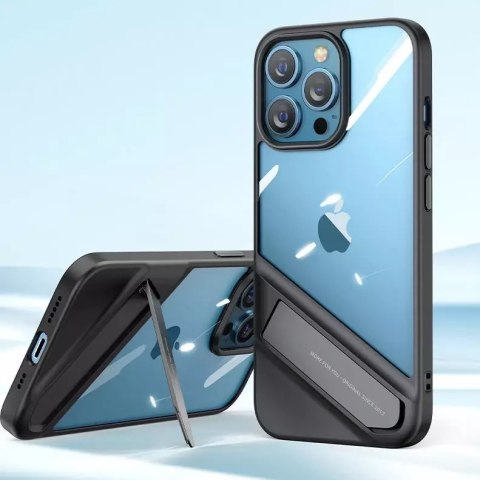 UGreen Ugreen Fusion Kickstand Case sztywne etui z żelową ramką i podstawką do iPhone 13 Pro czarny (90153) UGreen Ugreen Fusion Kickstand Case sztywne etui z żelową ramką i podstawką do iPhone 13 Pro czarny (90153)