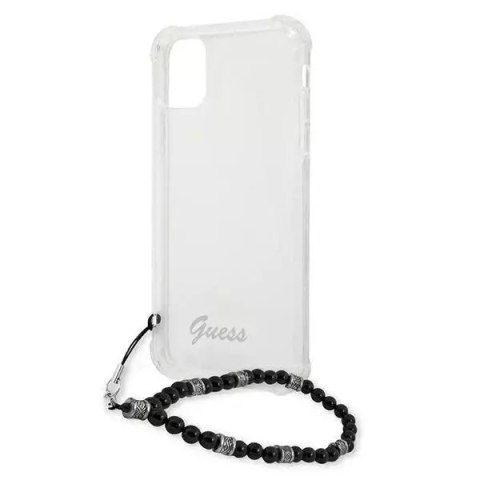 Guess Guess GUHCP12MKPSBK iPhone 12/12 Pro 6,1" Transparent hardcase Black Pearl Guess Guess GUHCP12MKPSBK iPhone 12/12 Pro 6,1" Transparent hardcase Black Pearl