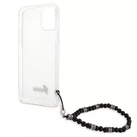 Guess Guess GUHCP12MKPSBK iPhone 12/12 Pro 6,1" Transparent hardcase Black Pearl Guess Guess GUHCP12MKPSBK iPhone 12/12 Pro 6,1" Transparent hardcase Black Pearl