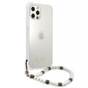 Guess Guess GUHCP12MKPSWH iPhone 12/12 Pro 6,1" Transparent hardcase White Pearl