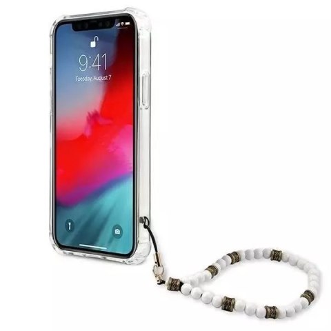 Guess Guess GUHCP12MKPSWH iPhone 12/12 Pro 6,1" Transparent hardcase White Pearl Guess Guess GUHCP12MKPSWH iPhone 12/12 Pro 6,1" Transparent hardcase White Pearl