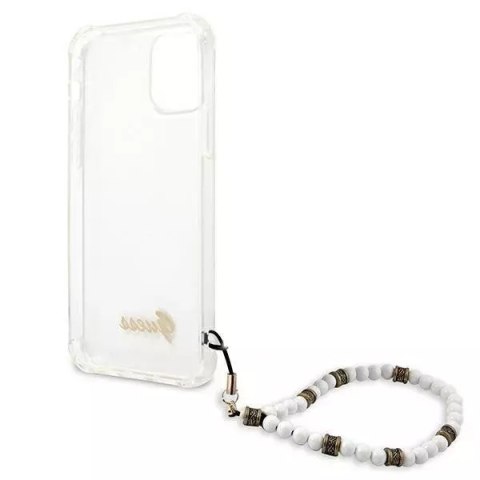 Guess Guess GUHCP12MKPSWH iPhone 12/12 Pro 6,1" Transparent hardcase White Pearl Guess Guess GUHCP12MKPSWH iPhone 12/12 Pro 6,1" Transparent hardcase White Pearl