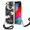 Guess Guess GUHCP12MKSARBK iPhone 12/12 Pro 6,1" czarny/black hardcase Camo Collection