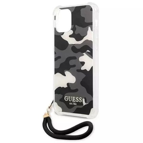 Guess Guess GUHCP12MKSARBK iPhone 12/12 Pro 6,1" czarny/black hardcase Camo Collection Guess Guess GUHCP12MKSARBK iPhone 12/12 Pro 6,1" czarny/black hardcase Camo Collection