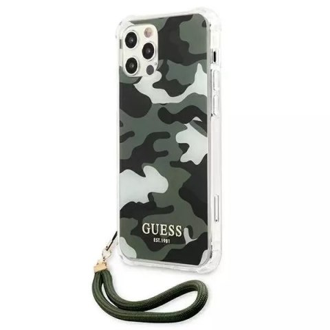 Guess Guess GUHCP12MKSARKA iPhone 12/12 Pro 6,1" zielony/khaki hardcase Camo Collection Guess Guess GUHCP12MKSARKA iPhone 12/12 Pro 6,1" zielony/khaki hardcase Camo Collection