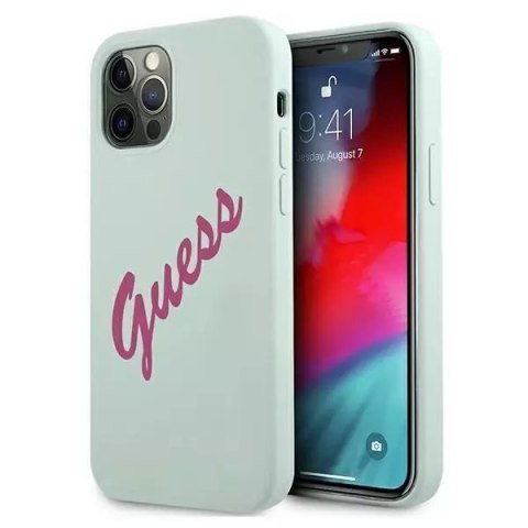Guess Guess GUHCP12MLSVSBF iPhone 12/12 Pro 6,1" niebieski fuksja/blue fuschia hardcase Silicone Vintage Guess Guess GUHCP12MLSVSBF iPhone 12/12 Pro 6,1" niebieski fuksja/blue fuschia hardcase Silicone Vintage