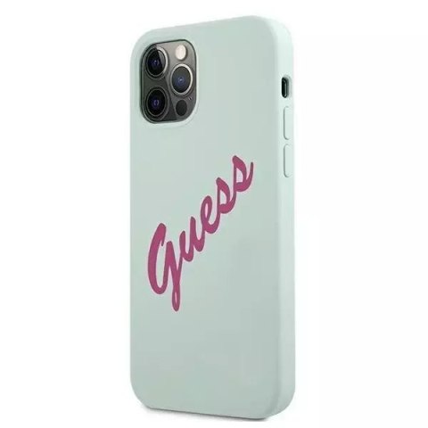 Guess Guess GUHCP12MLSVSBF iPhone 12/12 Pro 6,1" niebieski fuksja/blue fuschia hardcase Silicone Vintage Guess Guess GUHCP12MLSVSBF iPhone 12/12 Pro 6,1" niebieski fuksja/blue fuschia hardcase Silicone Vintage