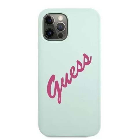 Guess Guess GUHCP12MLSVSBF iPhone 12/12 Pro 6,1" niebieski fuksja/blue fuschia hardcase Silicone Vintage Guess Guess GUHCP12MLSVSBF iPhone 12/12 Pro 6,1" niebieski fuksja/blue fuschia hardcase Silicone Vintage