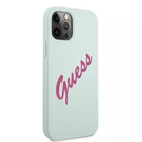 Guess Guess GUHCP12MLSVSBF iPhone 12/12 Pro 6,1" niebieski fuksja/blue fuschia hardcase Silicone Vintage Guess Guess GUHCP12MLSVSBF iPhone 12/12 Pro 6,1" niebieski fuksja/blue fuschia hardcase Silicone Vintage