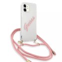 Guess Guess GUHCP12SCRTVSPI iPhone 12 mini 5,4" różowy/pink hardcase Script Vintage
