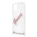 Guess Guess GUHCP12SCRTVSPI iPhone 12 mini 5,4" różowy/pink hardcase Script Vintage