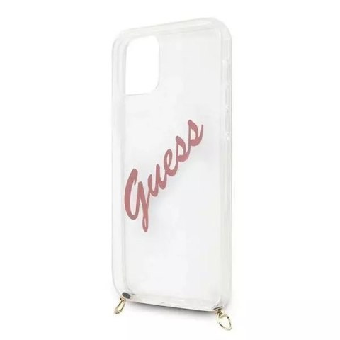 Guess Guess GUHCP12SCRTVSPI iPhone 12 mini 5,4" różowy/pink hardcase Script Vintage Guess Guess GUHCP12SCRTVSPI iPhone 12 mini 5,4" różowy/pink hardcase Script Vintage