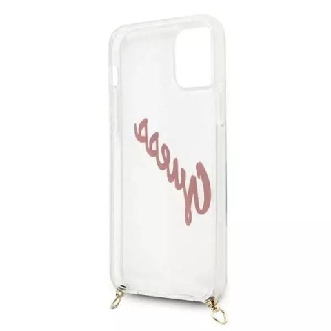 Guess Guess GUHCP12SCRTVSPI iPhone 12 mini 5,4" różowy/pink hardcase Script Vintage Guess Guess GUHCP12SCRTVSPI iPhone 12 mini 5,4" różowy/pink hardcase Script Vintage