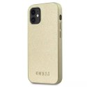 Guess Guess GUHCP12SIGLGO iPhone 12 mini 5,4" złoty/gold hardcase Iridescent