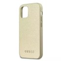 Guess Guess GUHCP12SIGLGO iPhone 12 mini 5,4" złoty/gold hardcase Iridescent