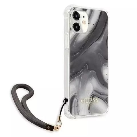 Guess Guess GUHCP12SKSMAGR iPhone 12 mini 5,4" szary/grey hardcase Marble Collection Guess Guess GUHCP12SKSMAGR iPhone 12 mini 5,4" szary/grey hardcase Marble Collection