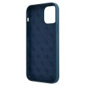 Guess Guess GUHCP12SLSLMGBL iPhone 12 mini 5,4" niebieski/blue hardcase Metal Logo Script