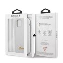 Guess Guess GUHCP12SLSLMGWH iPhone 12 mini 5,4" biały/white hardcase Metal Logo Script