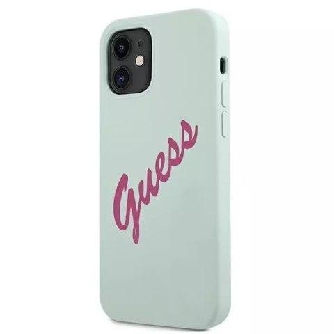Guess Guess GUHCP12SLSVSBF iPhone 12 mini 5,4" niebieski fuksja/blue fuschia hardcase Silicone Vintage Guess Guess GUHCP12SLSVSBF iPhone 12 mini 5,4" niebieski fuksja/blue fuschia hardcase Silicone Vintage