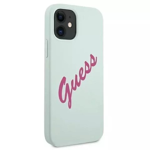 Guess Guess GUHCP12SLSVSBF iPhone 12 mini 5,4" niebieski fuksja/blue fuschia hardcase Silicone Vintage Guess Guess GUHCP12SLSVSBF iPhone 12 mini 5,4" niebieski fuksja/blue fuschia hardcase Silicone Vintage