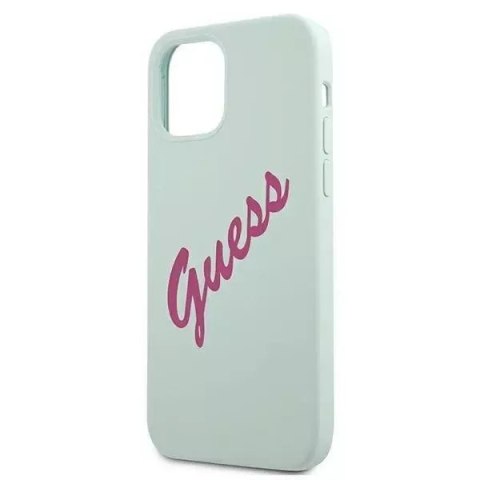 Guess Guess GUHCP12SLSVSBF iPhone 12 mini 5,4" niebieski fuksja/blue fuschia hardcase Silicone Vintage Guess Guess GUHCP12SLSVSBF iPhone 12 mini 5,4" niebieski fuksja/blue fuschia hardcase Silicone Vintage