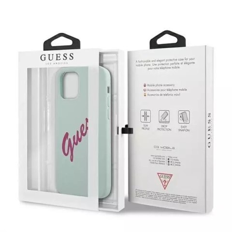 Guess Guess GUHCP12SLSVSBF iPhone 12 mini 5,4" niebieski fuksja/blue fuschia hardcase Silicone Vintage Guess Guess GUHCP12SLSVSBF iPhone 12 mini 5,4" niebieski fuksja/blue fuschia hardcase Silicone Vintage