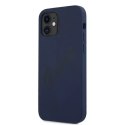 Guess Guess GUHCP12SLSVSBL iPhone 12 mini 5,4" niebieski/blue hardcase Script Vintage