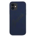 Guess Guess GUHCP12SLSVSBL iPhone 12 mini 5,4" niebieski/blue hardcase Script Vintage