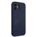 Guess Guess GUHCP12SLSVSBL iPhone 12 mini 5,4" niebieski/blue hardcase Script Vintage