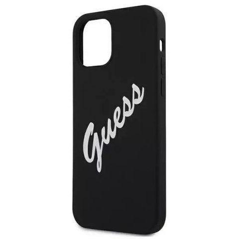 Guess Guess GUHCP12SLSVSBW iPhone 12 mini 5,4" czarno biały/black white hardcase Silicone Vintage Guess Guess GUHCP12SLSVSBW iPhone 12 mini 5,4" czarno biały/black white hardcase Silicone Vintage