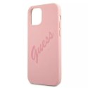 Guess Guess GUHCP12SLSVSPI iPhone 12 mini 5,4" różowy/pink hardcase Script Vintage