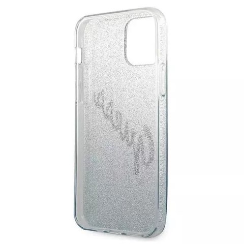 Guess Guess GUHCP12SPCUGLSBL iPhone 12 mini 5,4" niebieski/blue hardcase Glitter Gradient Script Guess Guess GUHCP12SPCUGLSBL iPhone 12 mini 5,4" niebieski/blue hardcase Glitter Gradient Script
