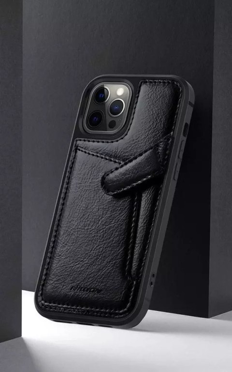 Nillkin Nillkin Aoge Leather Case elastyczne pancerne etui z prawdziwej skóry z kieszonką iPhone 12 mini brązowy Nillkin Nillkin Aoge Leather Case elastyczne pancerne etui z prawdziwej skóry z kieszonką iPhone 12 mini brązowy