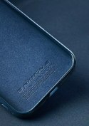 Nillkin Nillkin Aoge Leather Case elastyczne pancerne etui z prawdziwej skóry z kieszonką iPhone 12 mini czarny