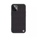 Nillkin Nillkin Textured Case wytrzymałe wzmocnione etui z żelową ramką i nylonem na tyle iPhone 12 mini czarny
