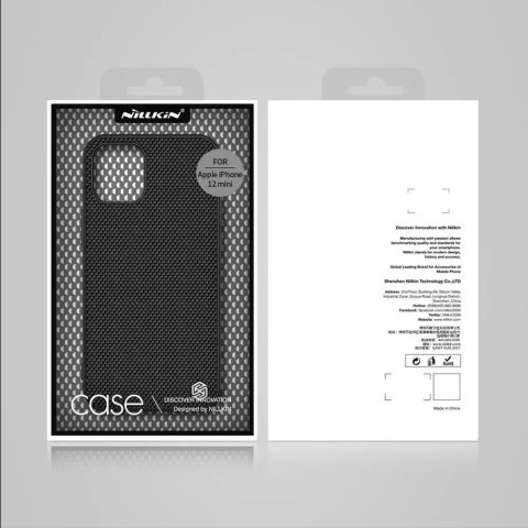 Nillkin Nillkin Textured Case wytrzymałe wzmocnione etui z żelową ramką i nylonem na tyle iPhone 12 mini czarny Nillkin Nillkin Textured Case wytrzymałe wzmocnione etui z żelową ramką i nylonem na tyle iPhone 12 mini czarny