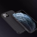 Nillkin Nillkin Textured Case wytrzymałe wzmocnione etui z żelową ramką i nylonem na tyle iPhone 12 mini czarny