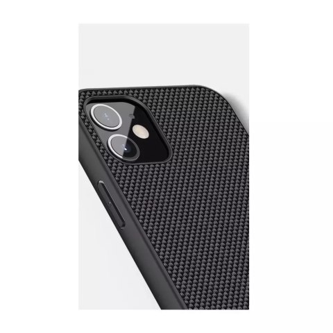 Nillkin Nillkin Textured Case wytrzymałe wzmocnione etui z żelową ramką i nylonem na tyle iPhone 12 mini czarny Nillkin Nillkin Textured Case wytrzymałe wzmocnione etui z żelową ramką i nylonem na tyle iPhone 12 mini czarny