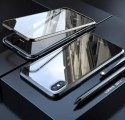 Wozinsky Wozinsky Full Magnetic Case magnetyczne etui 360 pokrowiec na przód i tył z wbudowanym szkłem iPhone 12 Pro Max czarno-przezrocz